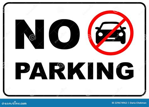 No Parking Road Sign Cartoon Vector | CartoonDealer.com #206254343