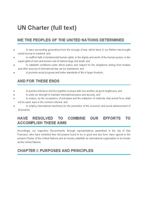 UN Charter | PDF | United Nations General Assembly | United Nations