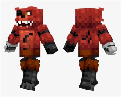 Foxy - Fnaf 1 Foxy Minecraft Skin Transparent PNG - 804x576 - Free Download on NicePNG