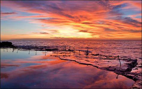 Sunrise at the Bogey Hole, Newcastle NSW © John Turton in 2019 | Photography, Newcastle nsw, Sunset