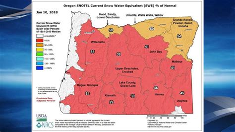 Oregon's snowpack levels very low after warm, sunny December | KCBY