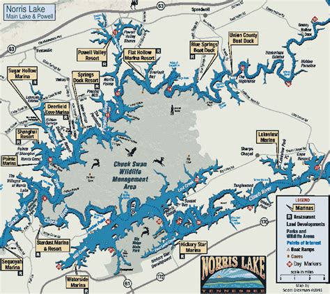 Norris Lake Map Tennessee - China Map Tourist Destinations