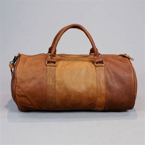 classic vintage style leather duffel bag by vintage child ...