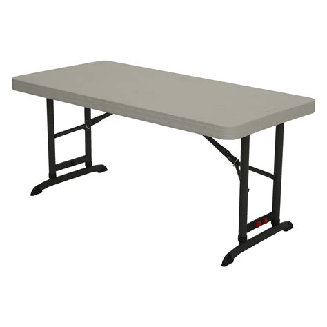 Lifetime Products 4 ft. Commercial Adjustable Folding Table, 80387 ...