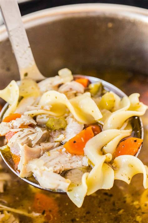 Instant Pot Chicken Noodle Soup - Easy Chicken Recipes