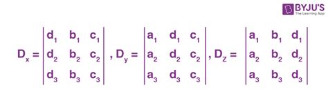 Cramer’s Rule - Definition, Formula, Conditions and Examples