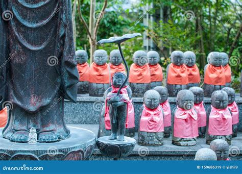 Group Of Ksitigarbha Buddha Statues Royalty-Free Stock Photography | CartoonDealer.com #159686345