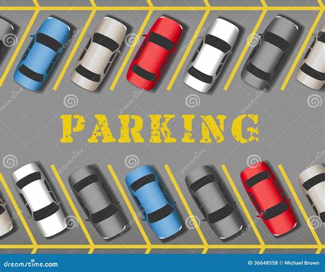 Car Parking Lot Clipart