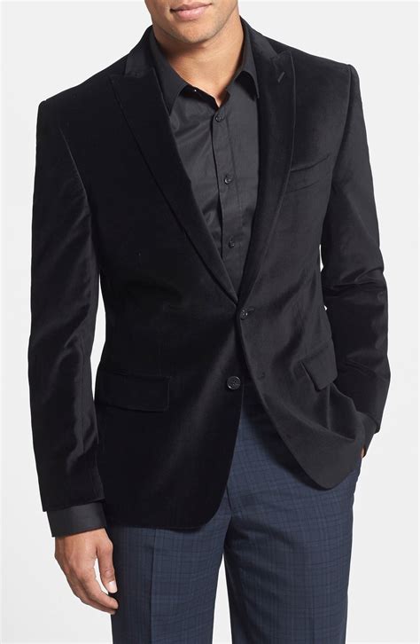 John Varvatos Star USA Black Velvet Blazer | Nordstrom