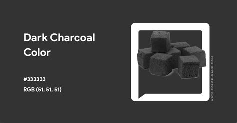 Dark Charcoal color hex code is #333333