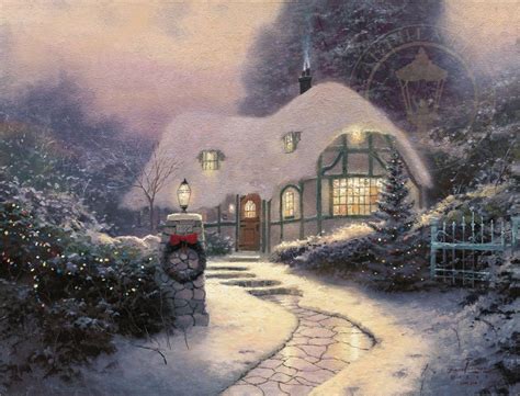 044 Thomas Kinkade - Christmas Cottage | Thomas kinkade, Thomas kinkade christmas, Thomas ...