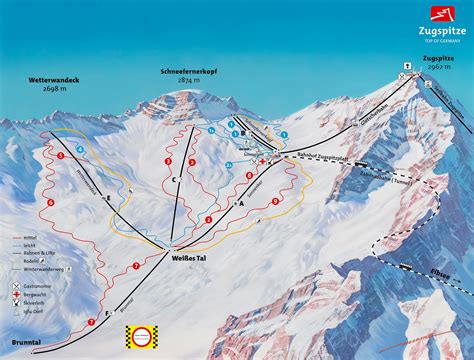 Zugspitze Ski Resort Piste Maps