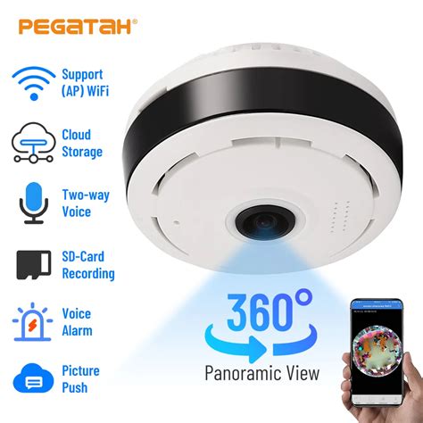 3MP/5MP Wifi Panorama Camera 360 Degree Panoramic Fisheye Security IP Camera Wireless Night ...