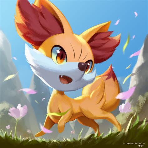 Fennekin, Archie Adiartama | Pokemon art, Pokemon pictures, Cute pokemon pictures