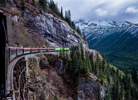 North/east of Skagway, Alaska, is the White Pass Railroad. Built near the end of the Klondike ...