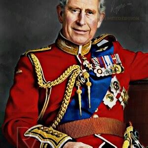 King Charles III Third Portrait, Limited Edition Wall Art Print ...