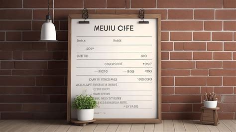 Premium AI Image | Coffee Shop Menu Board