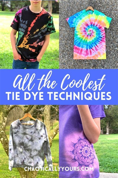 Tie Dye Techniques | Diy tie dye designs, Tie dye patterns diy, Diy tie dye techniques