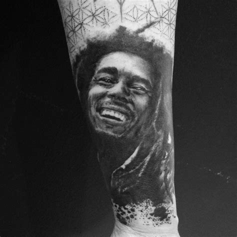 Bob Marley portrait tattoo | Portrait tattoo, Portrait, Bob marley