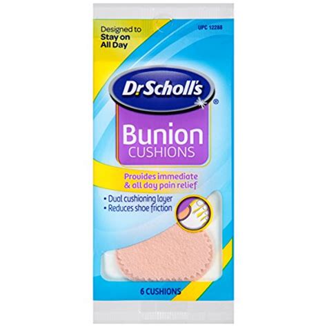 Dr. Scholl's Bunion Cushions, 6ct (Pack of 8) // Dual Cushioning Layer Provides Immediate & All ...