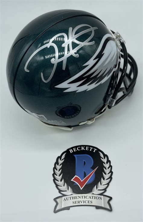 Jalen Hurts Eagles Official NFL Signed Mini Helmet w/Beckett COA | Center Ice Autographs