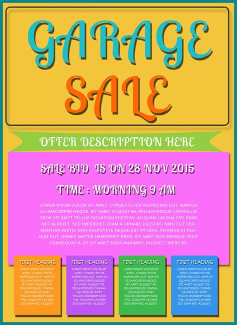 Free Printable Yard Sale Flyer Templates