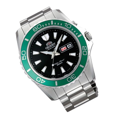 ORIENT Mako XL Green Diver Dial Sports Men Watch Stainless Steel FEM75003B9 FEM7 - Chronospride ...