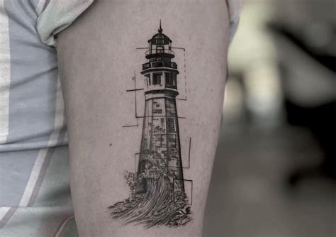 11 LIGHTHOUSE TATTOOS IDEAS + MEANINGS - UPDATED 2024