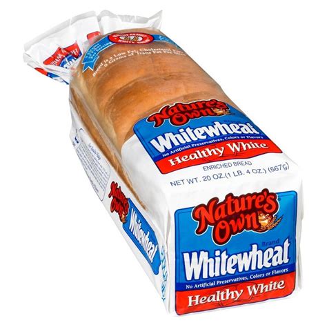 Nature's Own White Wheat Bread - 20oz | White wheat bread, Bread brands ...