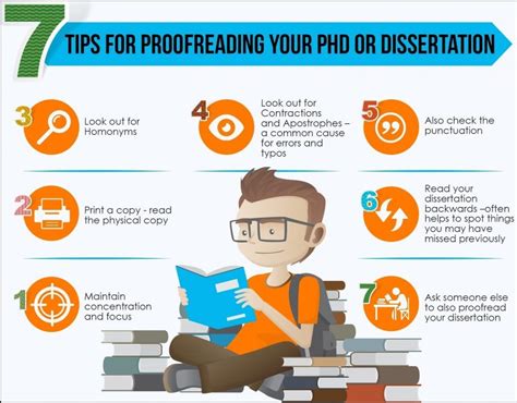 7 Tips For Proofreading Your PhD Or Dissertation Infographic - e-Learning Infographics