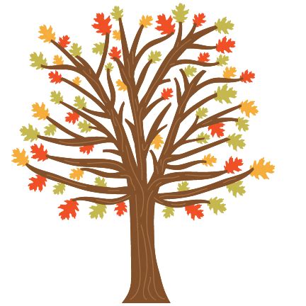 Fall Tree SVG scrapbook cut file cute clipart files for silhouette ...