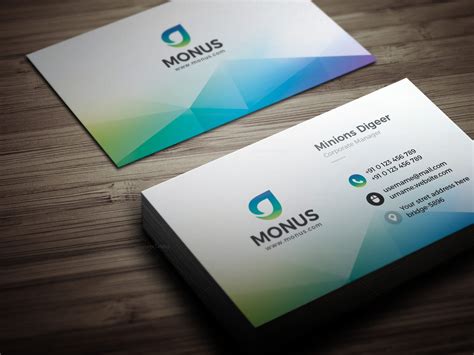 Aurora Modern Business Card Design Template 001593 - Template Catalog