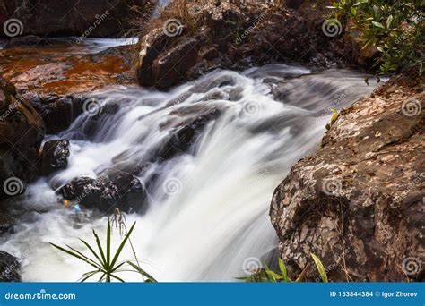 Waterfall in Dalat stock photo. Image of background - 153844384