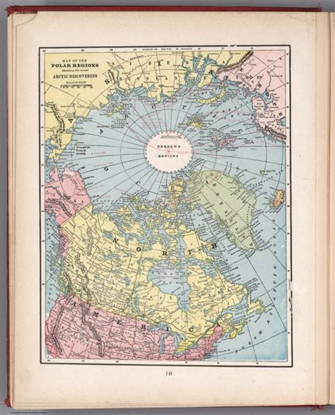 Map of the polar Regions : Showing the recent discoveries. (by Geo. F. Cram). (to accompany ...