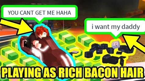 UNDERCOVER RICH BACON MAN makes COPS RAGE QUIT! | Roblox Jailbreak Volcano Update - YouTube