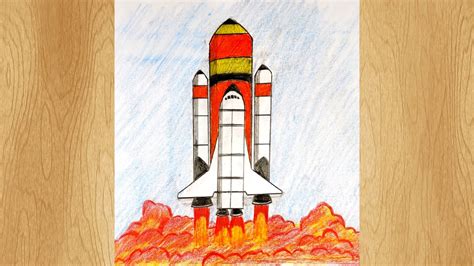 Draw a Rocket I Rocket launch drawing tutorial - YouTube