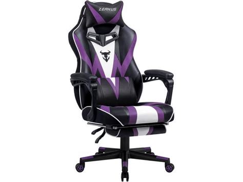 Zeanus Purple Gaming Chair - hollowTag.