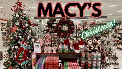 MACY’S CHRISTMAS DECORATIONS CHRISTMAS TREES ORNAMENTS SHOP WITH ME WALKTHROUGH - YouTube