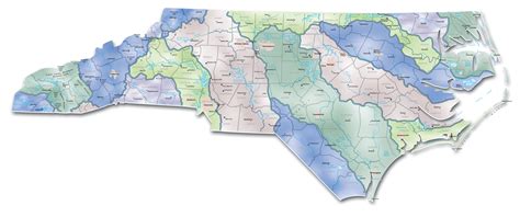 Watersheds North Carolina Map - North Carolina • mappery