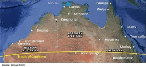 Tropic Of Capricorn Australia - Tropic Of Cancer Sign Along Road Near ...