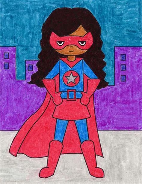 Girl Superhero Drawing Ideas