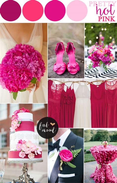 Hot Pink Wedding Color Combos