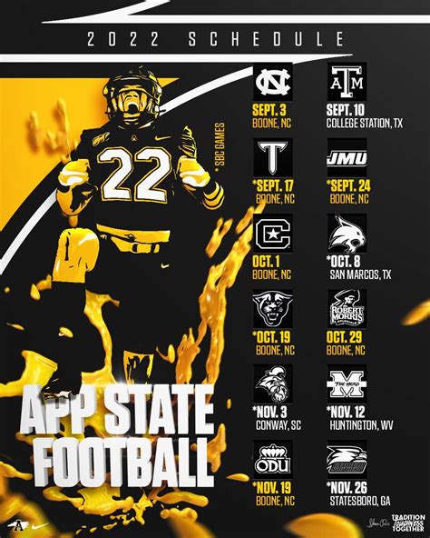 2022 App State Football Schedule Released - WataugaOnline.com