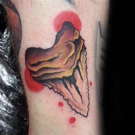 40 Shark Tooth Tattoo Designs For Men - King Of The Waters