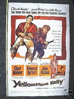 Yellowstone Kelly movie POSTER 1959 WarnerBros western | #30510124