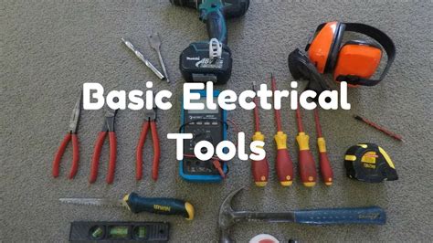 Basic Tools for Electrical Work - YouTube