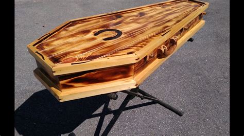 Hand Crafted Coffin Guitar Case - YouTube