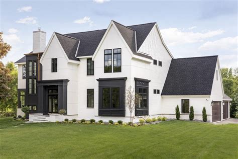 Modern Tudor Pt. I (Bria Hammel Interiors) | Tudor house exterior, House exterior, House styles