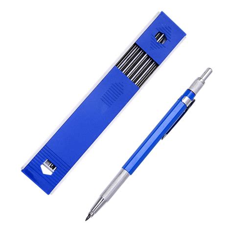 2.0mm Mechanical Pencil Lead Pencil for Draft Drawing Carpenter Crafting Art Sketching with 12 ...