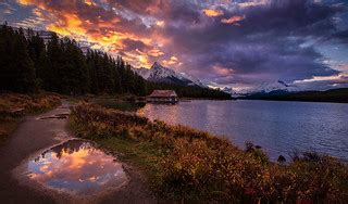 Maligne Lake Sunrise | After being shut out the night before… | Flickr